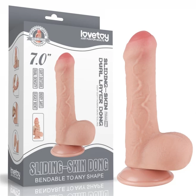 DILDO 7 SLIDING SKIN DUAL LAYER DONG FLESH Venus Sklep