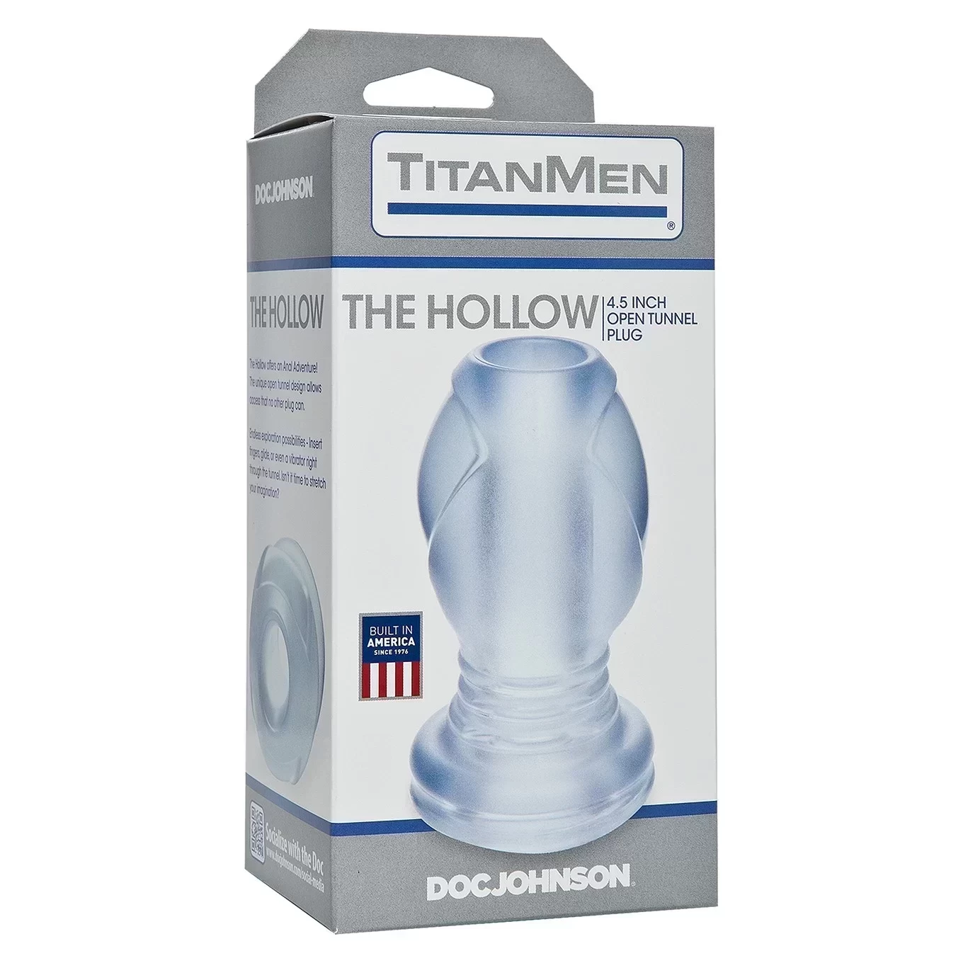 Titanmen The Hollow Tunnel Anal Plug Pvc Clear 11 7cm 03 2328