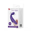 Pretty Love Rechargeable Vibrating Finger Sleeve, 10 functions of vibration, Silicone, Black