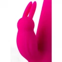 JOS BALLE, Vibrator with clitoral stimulator with moving balls, silicone, pink, 23 cm