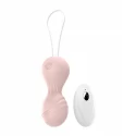 Kulki-Vibrating Silicone Kegel Balls USB 10 Function / Remote control -Black