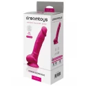 REAL LOVE DILDO WITH BALLS 7INCH FUCHSIA