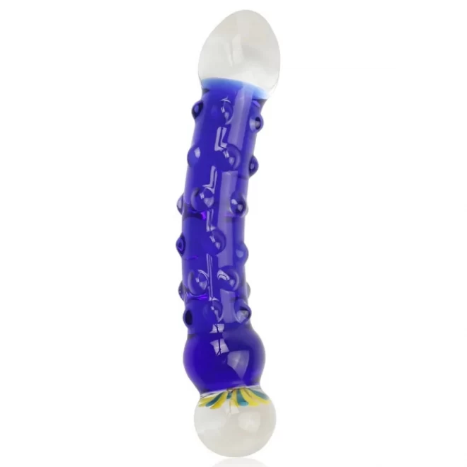 Szklane dildo 7.5" Glass Romance Blue