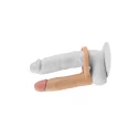 Dildo do podwójnej penetracj The Ultra Soft Double Sleeve Vibro
