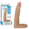 Realistyczna nakładka do stymulacji analnej Dildo The Ultra Soft Double 7"