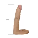 Realistyczna nakładka do stymulacji analnej Dildo The Ultra Soft Double 7"