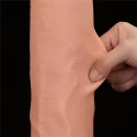 Realistyczne dwuwarstwowe dildo King Sized Sliding Skin Dual 14"