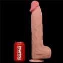 Realistyczne dwuwarstwowe dildo King Sized Sliding Skin Dual 14"