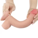 Dildo Sliding Skin Dual Layer Dong Flesh