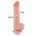 Dildo Sliding Skin Dual Layer Dong Flesh