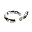 Stainless steel magnetic donut cock rings 55 mm.