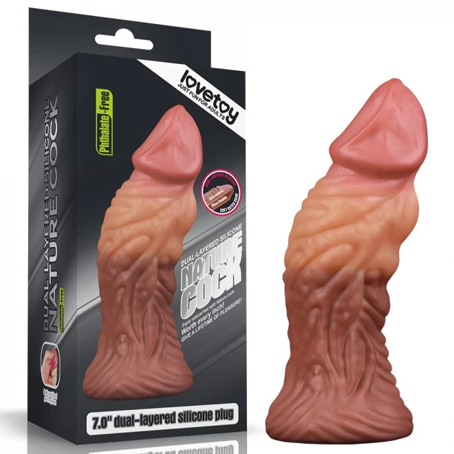 Korek analny Dual Layered Silicone Plug 7"