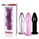 5" Glass Romance Anal Plug Black