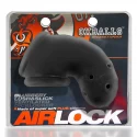 [sil/tpr] airlock air-lite vented chastity black ice