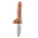 DR. SKIN SILICONE DR. HAMMER 7 INCH THRUSTING DILDO WITH HANDLE BEIGE
