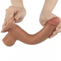 Dildo LoveToy Sliding Skin Dual Layer Dong 22 cm