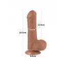 Dildo LoveToy Sliding Skin Dual Layer Dong 18,3 cm