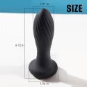 Lighting anal plug black