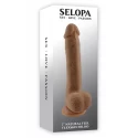 SELOPA 7 INCH 17 CM NATURAL FEEL FLEXSKIN DILDO LIGHT