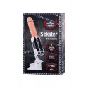 Sex machine Sekster, MotorLovers, ABS, black, 29 cm