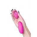 JOS Vibrating egg with pulsating balls JOS Circly, silicone, pink, 9 cm