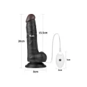 Vibrating Easy Strapon Set 7.5'' Black
