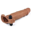 Pleasure extender sleeve vibro flesh