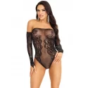 Bodystocking z rękawiczkami Leg Avenue Teddy