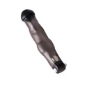 xToyFa XLover, Penis Sleeve, for increase in size with vibration, TPE, transparent black, 19.4 cm