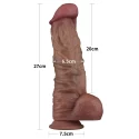 DILDO 10.5'' DUAL LAYERED SILICONE COCK XXL
