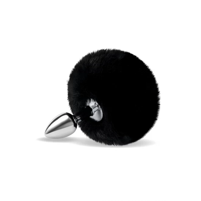 WHIPSMART 3 INCH FLUFFY BUNNY METAL PLUG WITH BLACK TAIL