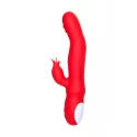 JOS Redli vibrator with moving head, silicone, red, 21 cm