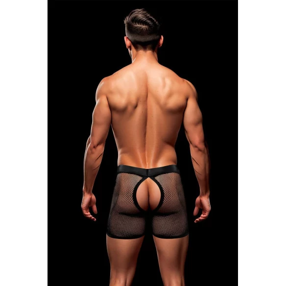 ENVY SNAP DOWN MESH BOXER BRIEF BLACK RED, L/XL