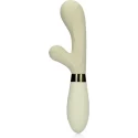 Silicone rabbit vibrator - misty green