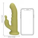 Ultra soft silicone rotating rabbit vibrator - spring sage