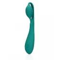 G-spot vibrator with bead - blue grass