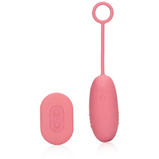 Ultra soft silicone egg vibrator with remote control