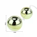 Golden balls, two vibrators, multispeed, 2aa batteries,abs