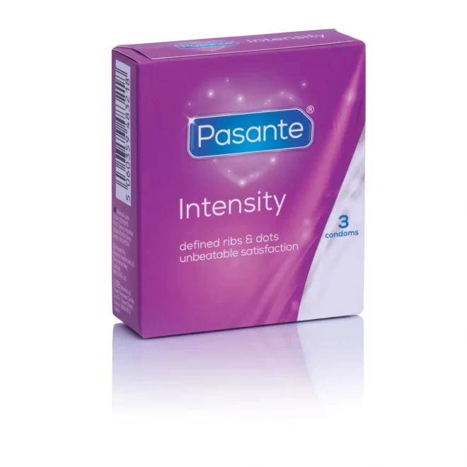 Stymulujące prezerwatywy Pasante Intensity 3 szt.