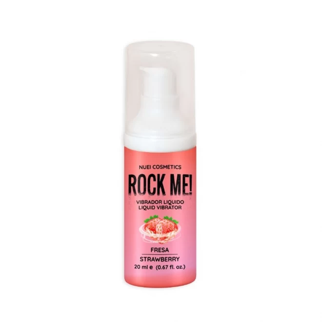 Wibrator w płynie o smaku truskawkowym Nuei Rock Me! 20 ml