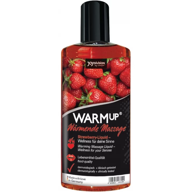 Jadalny olejek do masażu Warm Up Strawberry 150ml