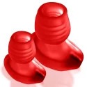 Oxballs - glowhole-1 hollow buttplug with led light large red