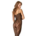 Bodystocking ze ozdobnym dekoltem