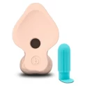 Realistyczne dildo B-vibe slipskin 9" curved crea