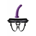 VIRGITE UNIVERSAL HARNESS WITH PURPLE DILDO SIZE M PURPLE