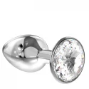 Enlarged Anal Plug Diamond Clear Sparkle XL