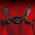 VIRGITE MAN BONDAGE BODY HARNESS MOD. 4 BLACK