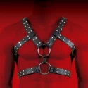 VIRGITE MAN BONDAGE BODY HARNESS MOD. 6 BLACK