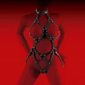 VIRGITE WOMAN BONDAGE BODY HARNESS MOD. 2 BLACK