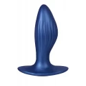 NMC 4.5 INCH SILICONE ANAL PLUG METALLIC BLUE